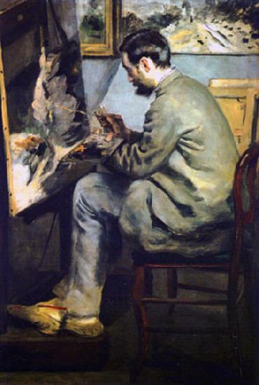 Pierre-Auguste Renoir Portrait of Jean-Frederic Bazille Germany oil painting art
